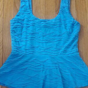 Aqua halter stretch top L